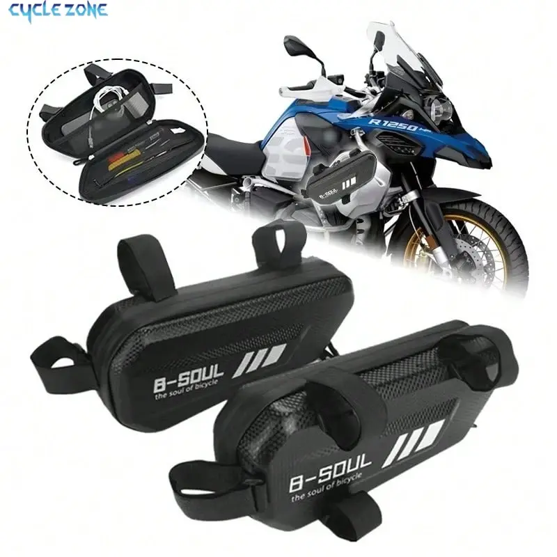 Bicycle Rack Storage Bag Eva Waterproof Front Frame Pannier, Bike Side Box Electric Bicycle Rear Seat Hanging Organizer Cycling Accessories