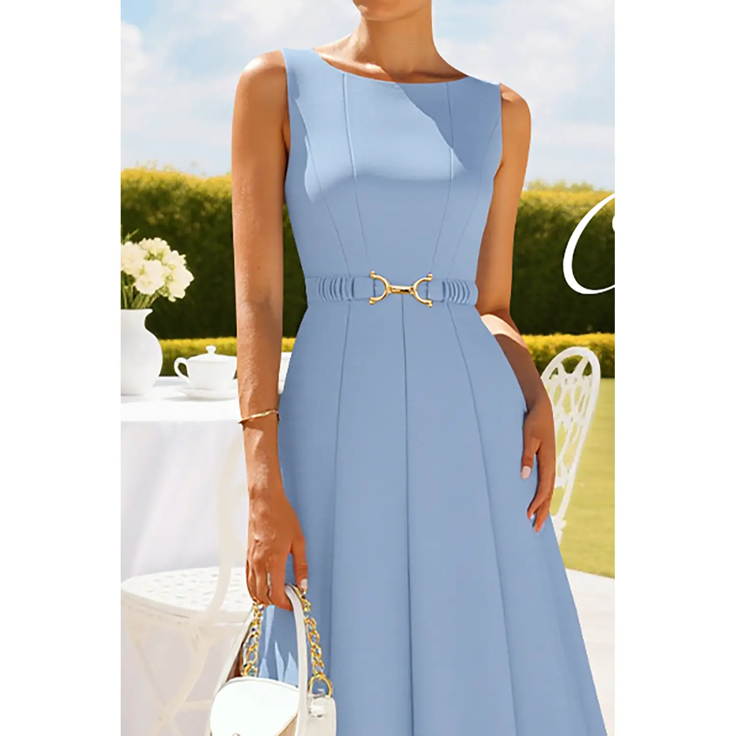 boat neck drop waist midi dress Maroon Boat Neck Drop Waist Midi Dress – The Shopaholic main image 1
