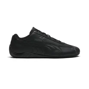 PUMA Mens Speedcat Full Leather Lace Up Sneakers Shoes Casual - Black