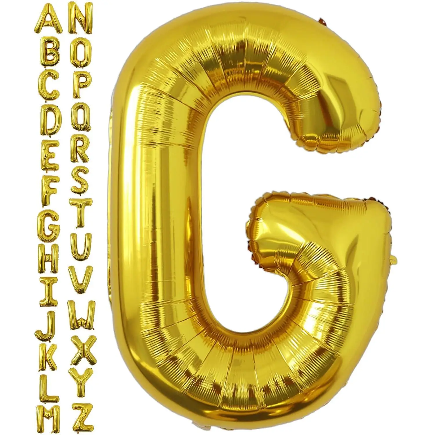 40 Inch Gold Letter G Balloon, Big Size Alphabet Foil Mylar Helium Balloons For Birthday Party Celebration Wedding Anniversary Baby Shower Decorations Supplies Alphabet G