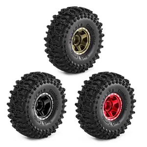 1.0 Inch Razor Wheels with BFGoodrich Tires 57x24mm for TRX4M SCX24 FMS24 1/18 1/24 Scale Crawler Upgrade High Traction Climbing