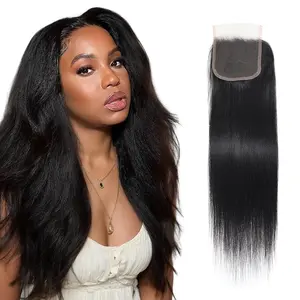 Nadula Natural Color Yaki Straight 4x4 Free Part Lace Closure TikTokShopStockUp