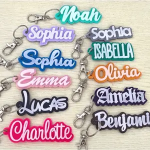 [Personalized keychain] Personalized acrylic name keychain| Customized letter jewelry| Gift for friends, family, birthdays, Thanksgiving, Homecoming, graduation| Suitable for bags, suitcases