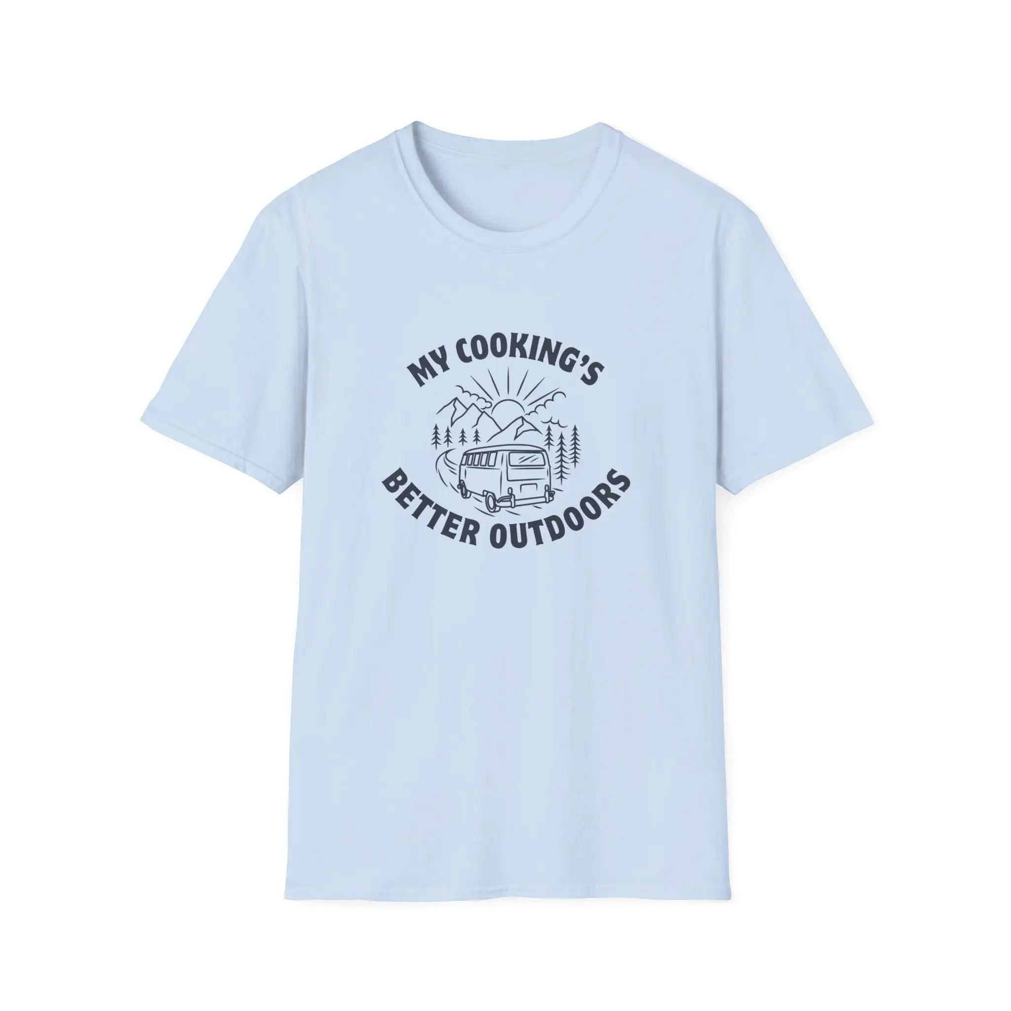 Outdoor Cooking Camping T-Shirt, Grill Master Tee, Campfire Chef Shirt, Cooking Enthusiast Gift, Foodie Apparel graphic