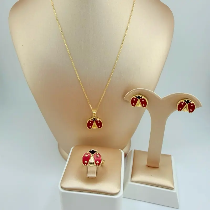10kt Set, Earrings, Ring size 7”, Charm (not included the Chain)