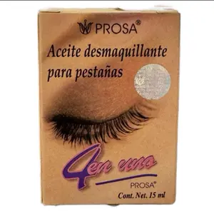 Aceite Desmaquillante de Pestañas 4 en 1 Crece y Alarga, 15 ml Prosa Cosmetic Gentle Eyelash oil highlighter eyeshadow individual lash Makeup Mascara