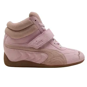 Puma Speedcat Wedge Pink Mauve Rose Latte Women's Chunky Sneaker - Authentic Original Designer Streetwear Platform Fashion Shoe for Girls Wide Youth