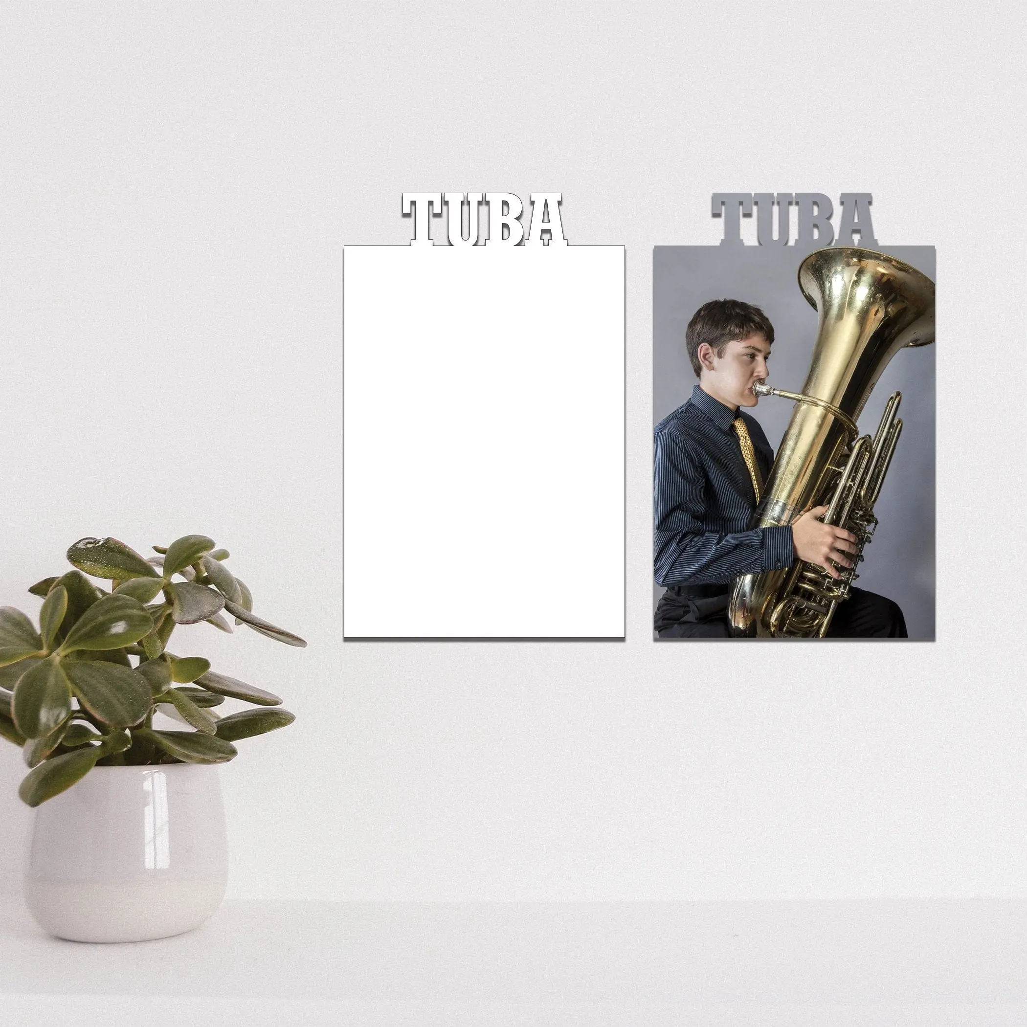 Tuba Sublimation Blanks - Photo Sublimation Blanks for Tuba 5x7