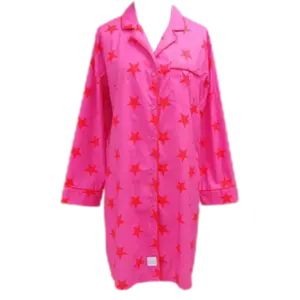 Pink/red star Sleep Shirt