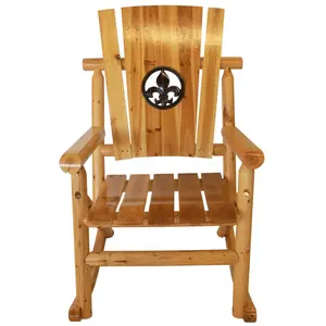 Leigh Country  Leigh Country Aspen Fleur-de-lis Medallion Rocker