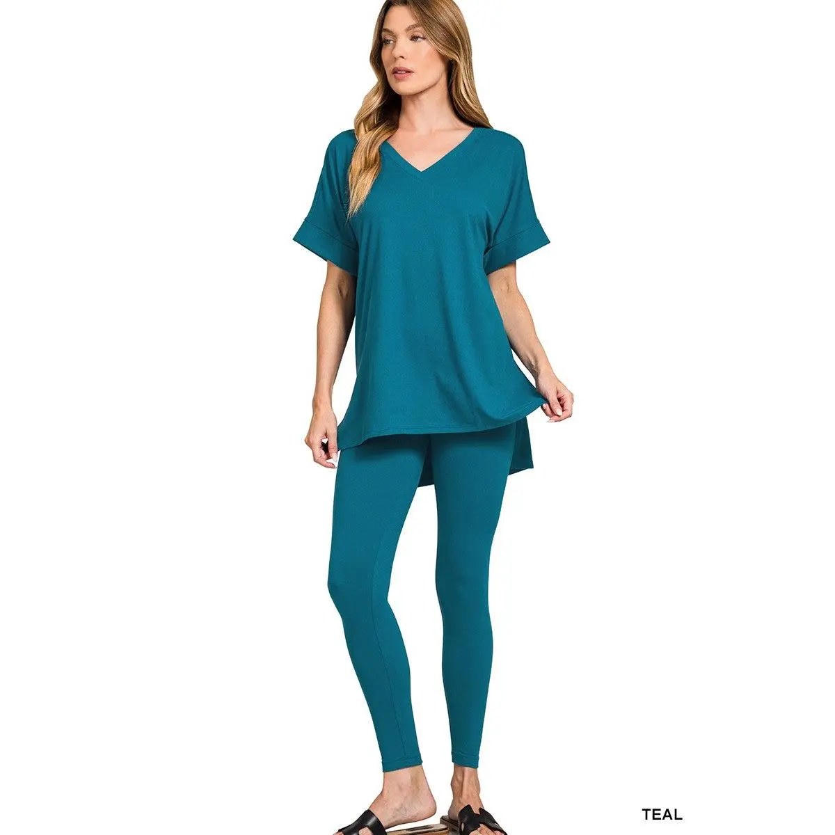 TEAL v-neck