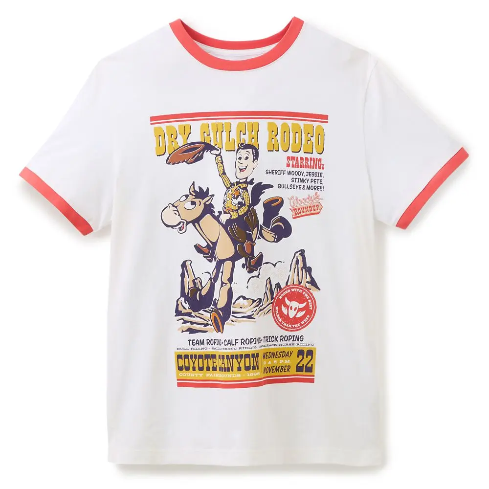 Disney Store Woody and Bullseye Ringer T-Shirt for Men – Toy Story