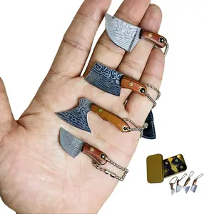 Father's Day gift,4 Counts/set Pocket Knife Set with Storage Box,Mini Knife/Axe Set,  Portable Set for Outdoor Camping Hiking, Kitchen Supplies, Folding tiny Pocket Knives