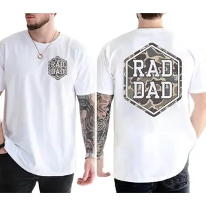 Rad Dad Camo Shirt, Men's 2 Sided T Shirt, Funny Fathers Day Gift, Unique Gift For Dad From Son Daughter, Hunting Dad Tee, Regular Fit Short Sleeve Tee, Crewneck Top