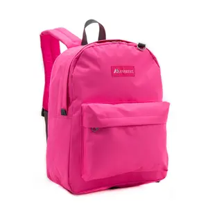 212 MAIN Everest 2045CR-CANDY PK Classic Lightweight Fabric Zip Travel Backpack, Candy Pink, Travel Backpacks