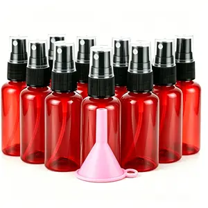 1oz (30ML) Fine Mist Spray Bottles, 10 Pack Empty Refillable Travel Spray Containers with Funnel, Ideal for Toner, Lotion, Hair Oil