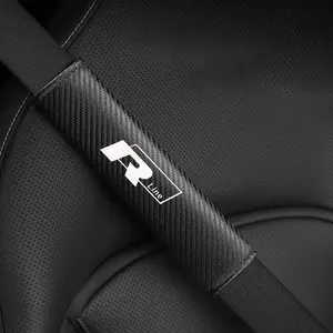 2PC Car Seat Belt Covers, Interior Accessories for Volkswagen Golf R Rline Beetle Touareg Tiguan Passat CC Golf Mk6 7,Car Decoration Accessories, Car Interior Accessory