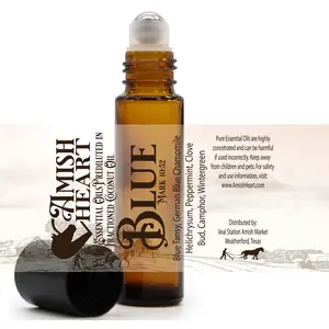 Blue Synergy Blend Roller | Amish Heart | Healing & Soothing Essential Oil