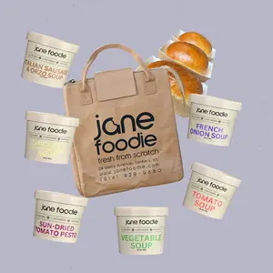 Jane Foodie Signature Soup & Bread Gift Tote – 6 Gourmet Soups + Mini Loaves