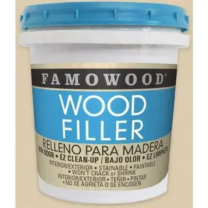 Natural Wood Filler - Latex-Based for Seamless Repairs - 24 oz Pint-Sized Container - Reusable & Easy to Apply - Perfect for DIY Wood Restoration - Durable & Quick-Drying Formula Silicone Waterproof Stove Gap Cover Pipe Joint Compound