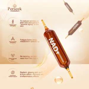 Perseek NAD for Anti-Aging – 1200mg Advanced Cellular Renewal | Enhances Skin, Energy & Focus – 10 Vials