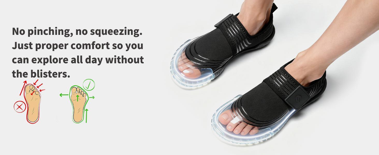 Quick Dry Barefoot Beach & Pool Shoes - Slip-on for Women & Men, Surf, Yoga & Water Sports
