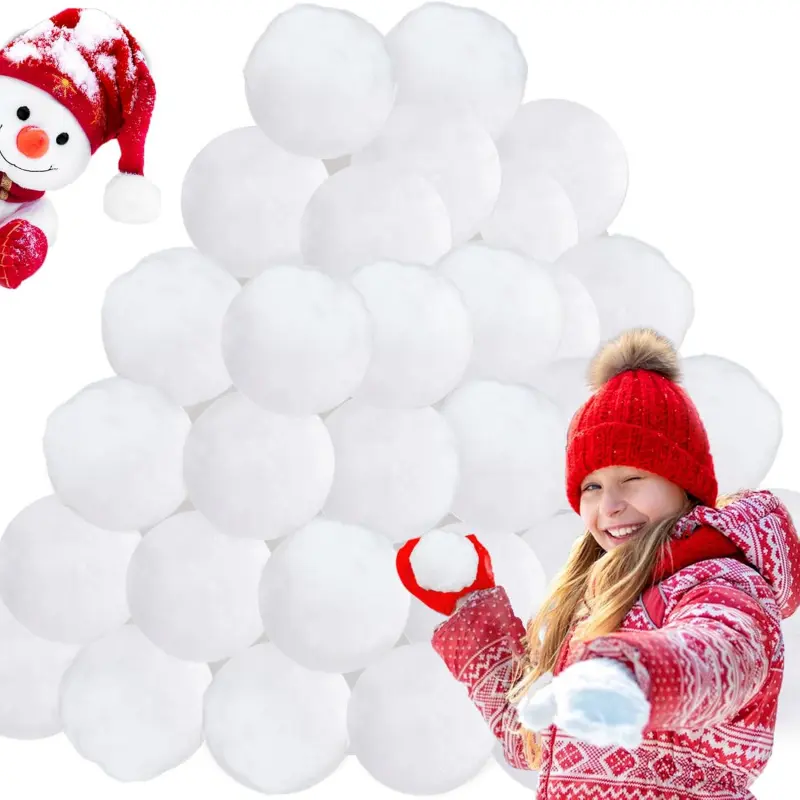 50pcs 3Inch Fake Snowballs