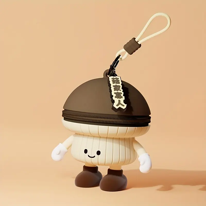 Cute vegetable-shaped change bag (including portable inner bag) - eggplant, carrot and potato-shaped silicone wallet, Korean accessories (non-cash storage), hand-washable fruit and vegetable-shaped storage bag