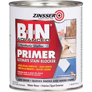Zinsser Company 271009 1 Quart B-I-N Advanced White Synthetic Shellac Stain & Odor Blocking Primer