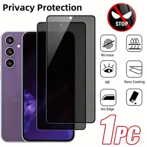 Samsung Galaxy S24 Privacy Tempered Glass Screen Protector, 28° Anti-Spy, 1-Pack HD Clear Anti-Glare Anti-Scratch Film, Bubble-Free Installation, Compatible with Ultrasonic Fingerprint Sensor outdoorfun Kit