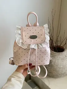 Women's Plain Bow Backpack, Magnetic Closure, Stylish Versatile Commuter Bag, Perfect for Daily Use & Travel, All Seasons