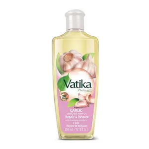 Dabur Vatika Naturals Multivitamin Enriched Garlic Hair Oil for Stronger Healthier Hair 10.14 oz 300 ml Repair Restore with Rosemary Organic Keratin Olive Scent