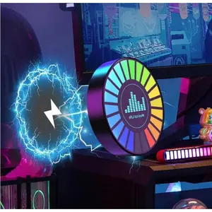 Electronic Vibration Noise Sensor Detector, 8 Speed Modes RGB Light Paranormal Investigation Equipment, Sound Activated 2K HD Pickup Light Sound Monitoring Device car  accessories  girls