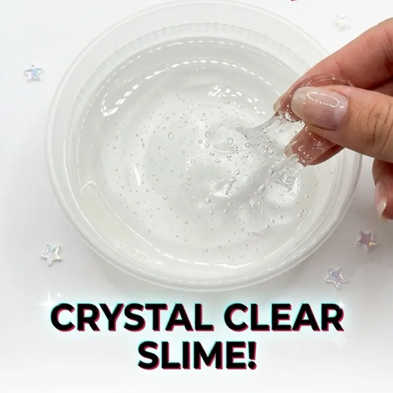 Clear Slime Sensory Stress Reliever - Anxiety Relief Product, Soft Soothing Texture, Microwavable Hand Fidget, Unisex Sensory Calming Tool, Stress Relief Gadget for ADHD Skin Picking