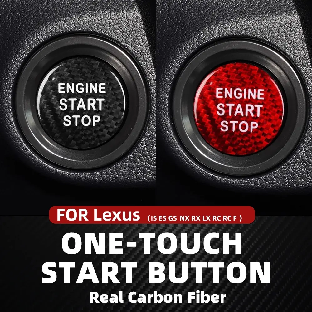 Bmw Engine Start/stop Button Cover, Carbon Fiber Trim Sticker for E90/e92/e93/320i/z4/x3/x1/x5/x6, Simple Interior Upgrade Accessory, Car Interior Decorative, Auto Accessories, Car Accessories
