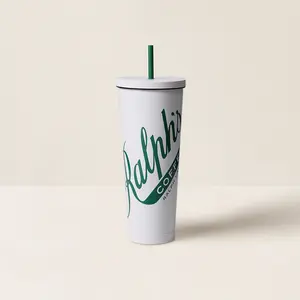 Ralph Lauren Home - Ralph’s Coffee Iced Beverage Cup & Straw