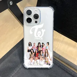 Popular Korean girl group T-TWICE Phone Case Suitable for iPhone 17 16e 16 15 14 13 12 11 Mini Pro Max Air X XR XSMAX 8 7 Plus Anti Fall Transparent Soft Back Cover