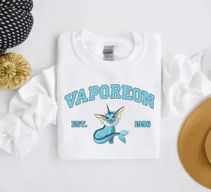 Vaporeon Sweatshirt, Pkm Characters Sweatshirt, Anime Shirt