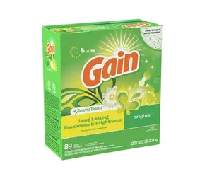 Gain Powder Laundry Detergent, Original Scent, 82 oz, 89 Loads