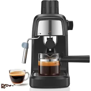 Espresso Machine 3.5 Bar, 800W Compact Size Coffee Maker with Steam Wand, 4 Cups Cappuccino & Latte Machine for  and Office