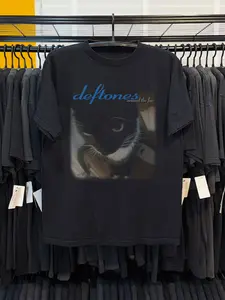 Deftones Around the Fur Cat T-Shirt – Classic Rock Band Graphic Unisex Cotton Tee
