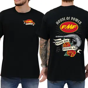 FMF House of Power T-shirt – Mixing Gas & Hauling Ass Graphic Pullover, SoCal Motocross Racing Tee for Men & Women