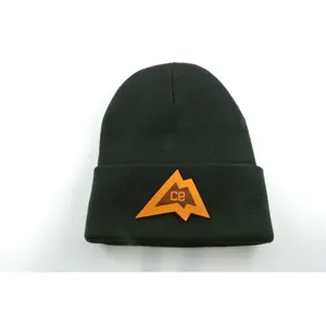 Caps Elevated Mountain Logo Folded Beanie
