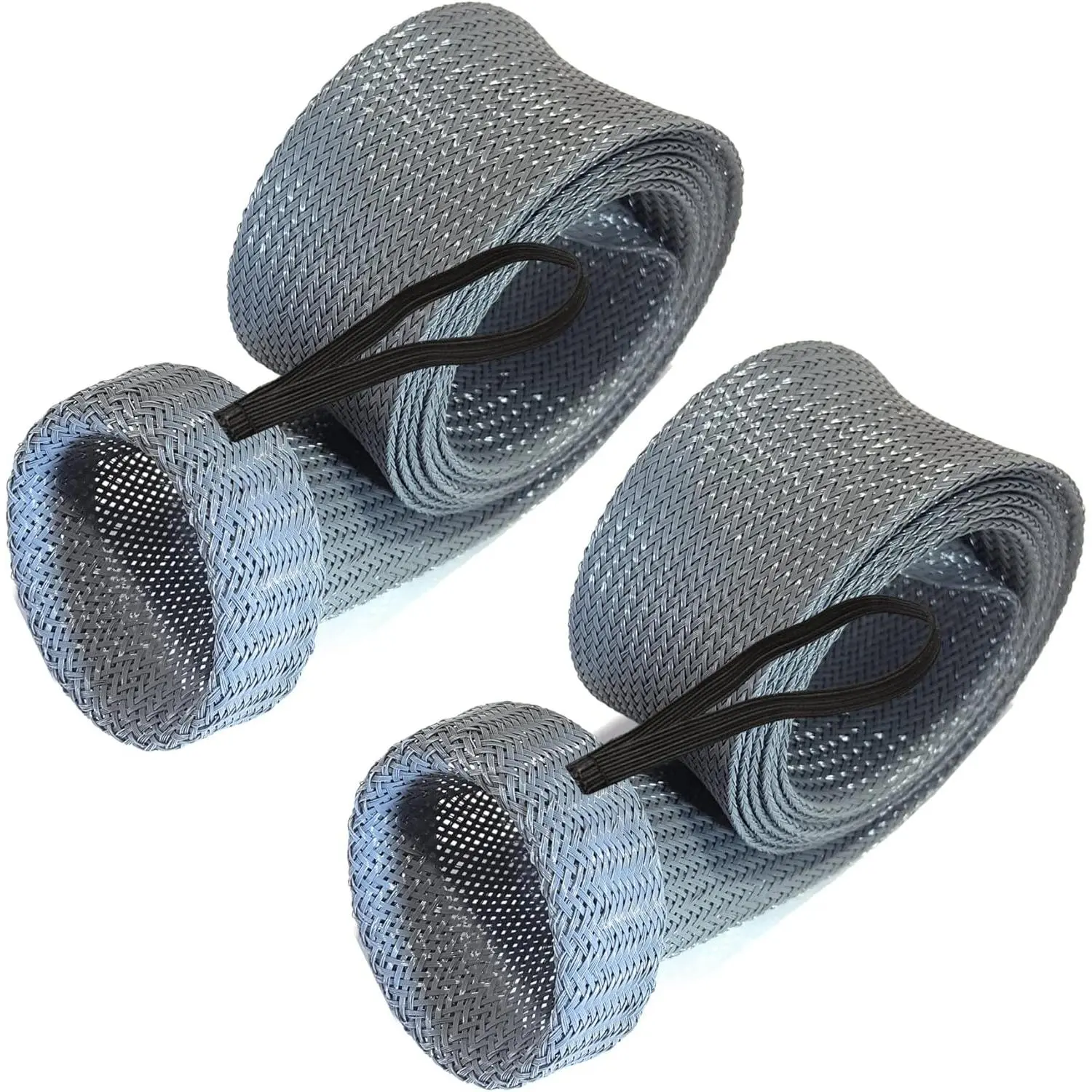 Reaction Tackle Rod Socks - Fishing Pole Sleeves and Covers for Baitcasting and Spinning Rods - Fits up to 7ft and 8ft Rod Protector Sleeve, Maximum Fishing Pole Protection (2-Pack)