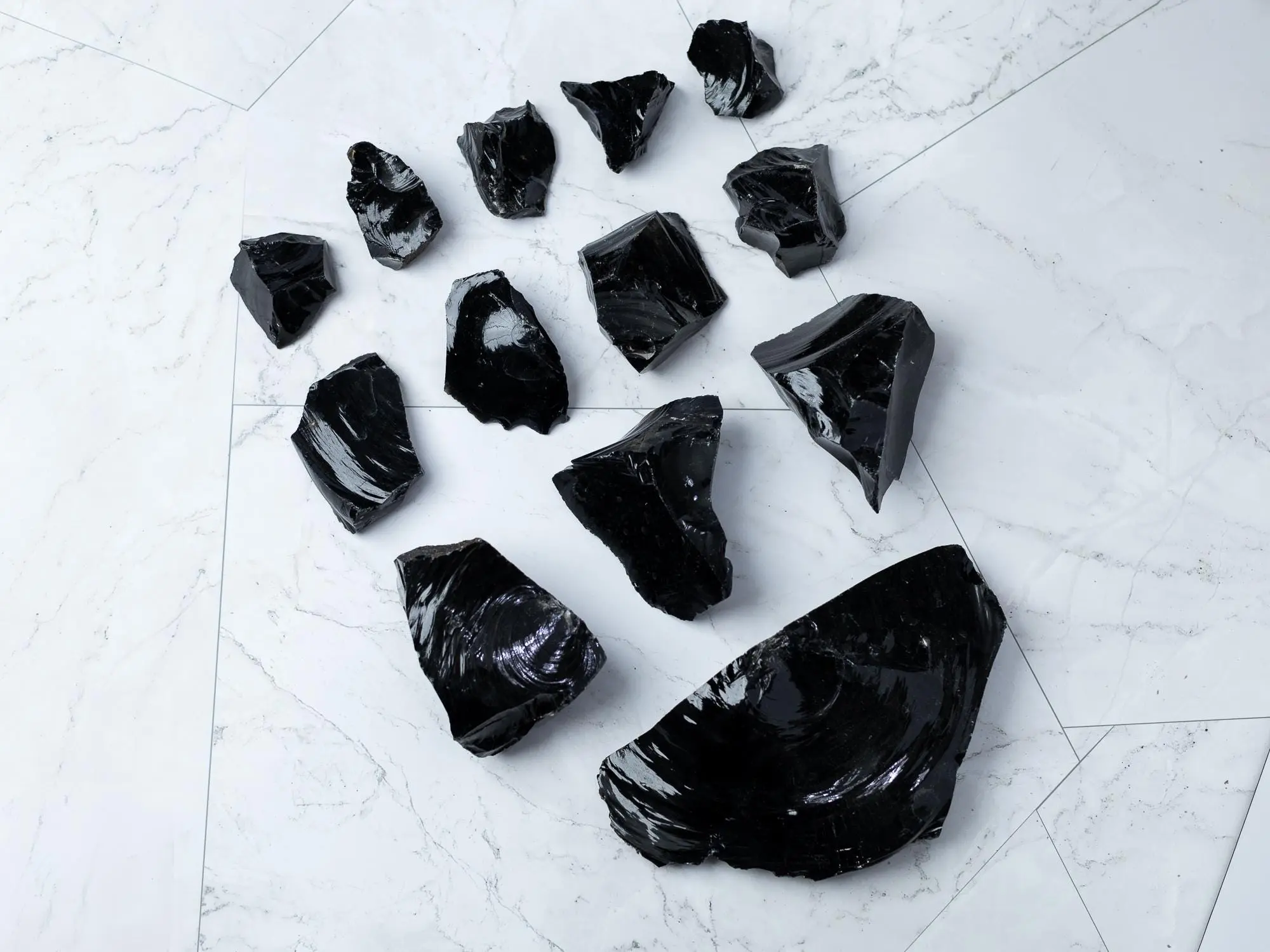 Raw Black Obsidian Stone, Natural Volcanic Glass Specimen, Rough Crystal, Collector Stone, Craft Supply, Choose Your Size