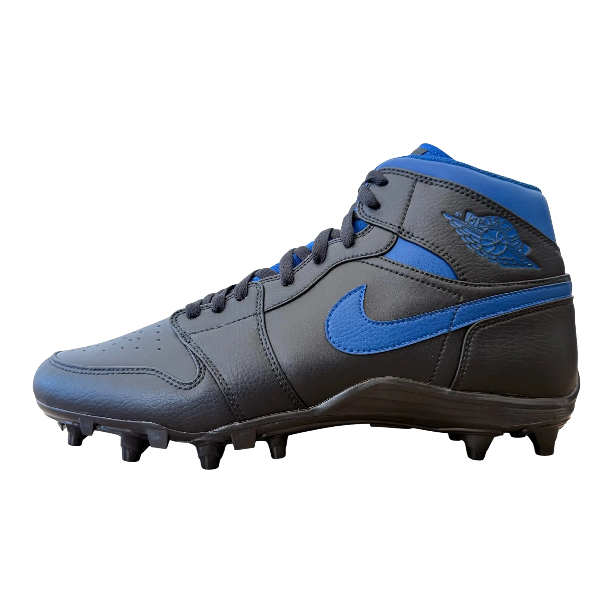 Jordan 1 Mid Molded Cleats TD "Black / Blue" SU19 MNJDSP 64