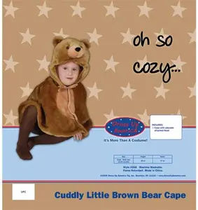 Dress Up America Cuddly Little Brown Bear Costume Set Size 4