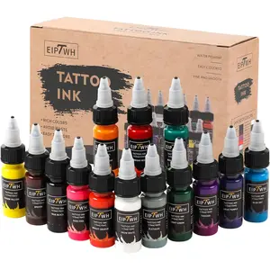 14 Colors 15ml 1/2oz Tattoo Ink Set for Outlining&Shading Professional Tattoo Pigments for Tattoo Body Art