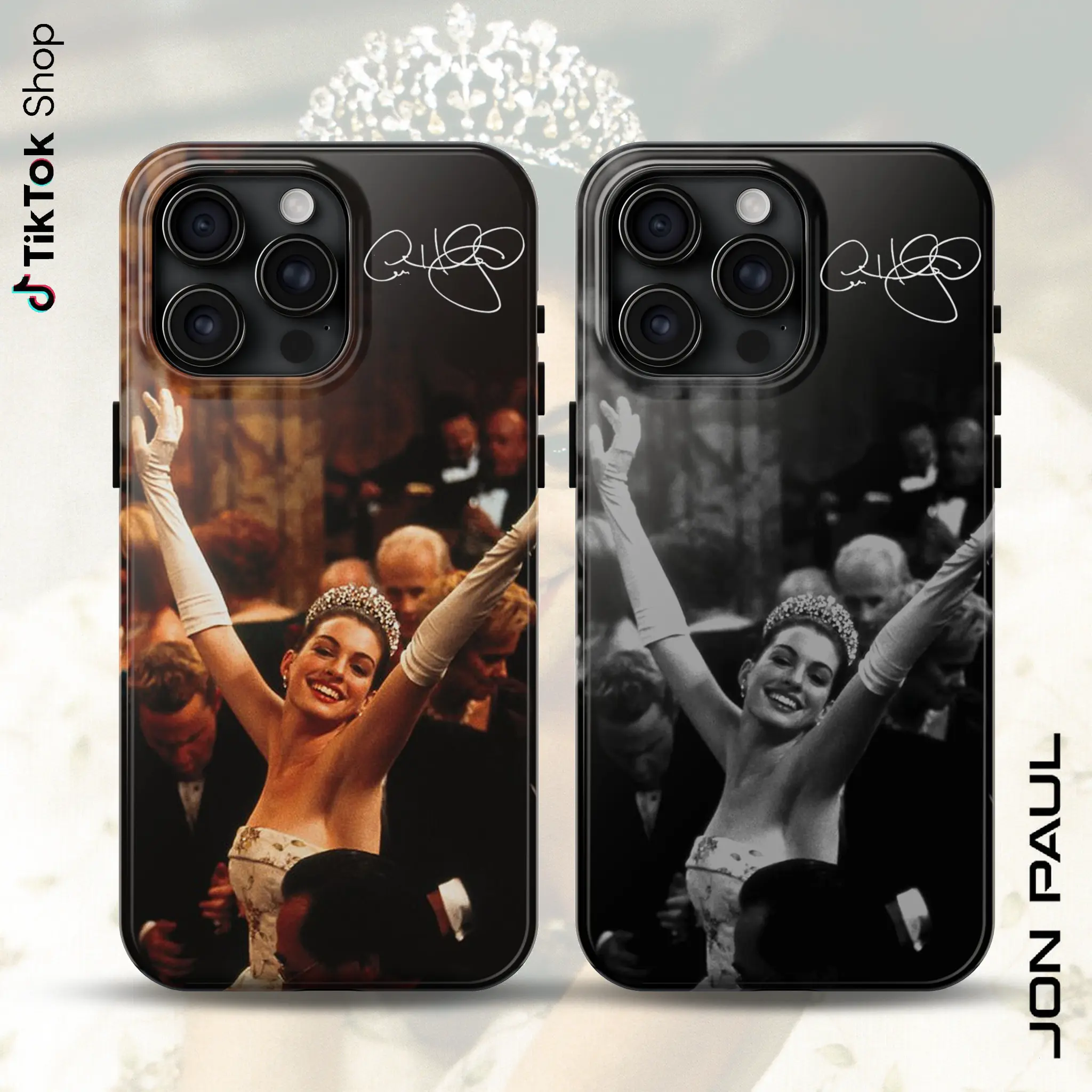Vintage Princess Dairies Mia Thermopolis Custom Polycarbonate Phone Case - Retro Disneyland Genovia Shell, Drop-Resistance Accessory for iPhone 17 Air Pro Max, Wireless Compatibility, 100% Satisfaction Mobile Accessory