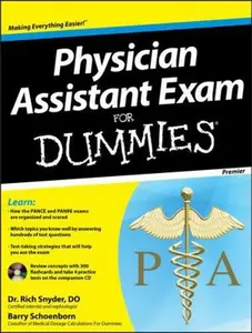 USED-Physician Assistant Exam for Dummies [With CDROM] by Schoenborn, Barry (Paperback)